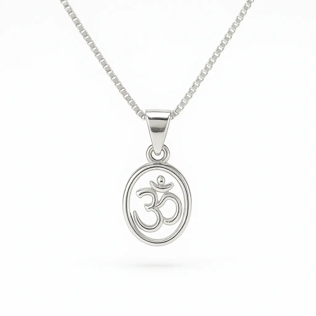 om pendant with chain