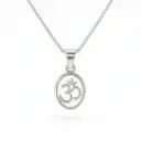 om pendant with chain