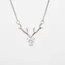 Deer Heart Pendant with Chain