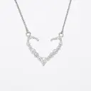 Open heart Pendant with Chain