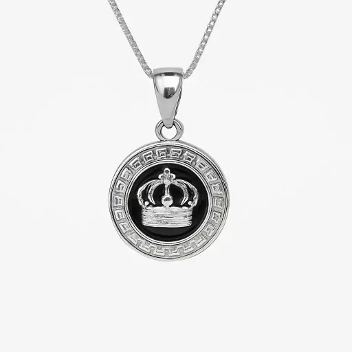 king crown pendant with chain