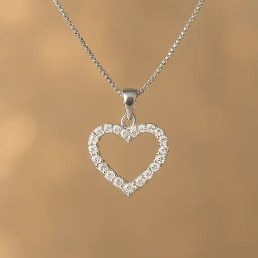heart Pendant with Chain